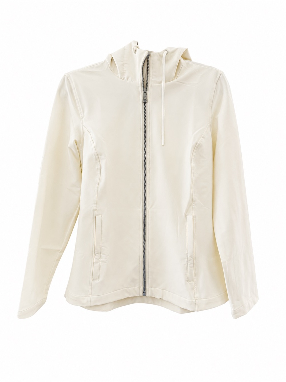 32 Degree Lightweight Hooded Zip Jacket in Cream